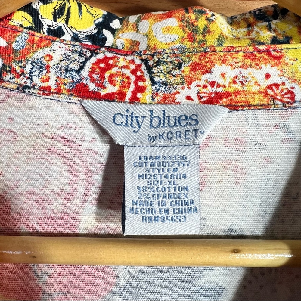 City Blues Colorful Wild Floral Jacket View 2